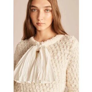Rebecca Taylor Alpaca Bow Sweater Size S